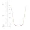 Thumbnail Image 7 of Diamond Smile Necklace 1/6 ct tw 10K Rose Gold 18&quot;