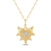 Thumbnail Image 1 of STUDIO BY KAY Diamond Heart Pendant 1/10 ct tw 10K Yellow Gold 18&quot;