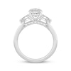 Thumbnail Image 3 of Memories Moments Magic Lab-Grown Diamonds Oval-Cut Engagement Ring 2 ct tw 14K White Gold