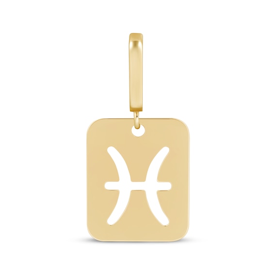 Charmed Memories Zodiac Pisces Cutout Charm 10K Yellow Gold