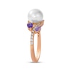 Thumbnail Image 2 of Le Vian Pretty in Pink Cultured Pearl & Multi-Gemstone Ring 1/8 ct tw Diamonds 14K Strawberry Gold
