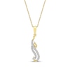 Thumbnail Image 1 of Diamond Arabic &quot;Mom&quot; Necklace 1/6 ct tw 10K Yellow Gold 18&quot;