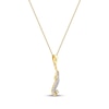 Thumbnail Image 2 of Diamond Arabic &quot;Mom&quot; Necklace 1/6 ct tw 10K Yellow Gold 18&quot;