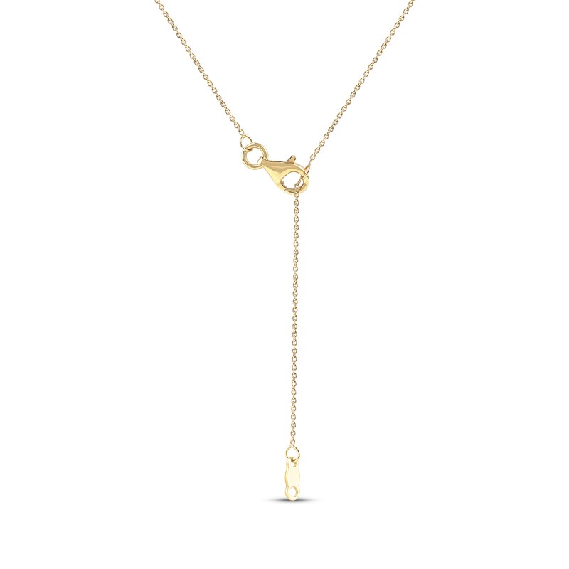 Main Image 4 of Diamond Arabic &quot;Mom&quot; Necklace 1/6 ct tw 10K Yellow Gold 18&quot;