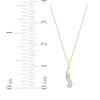 Thumbnail Image 7 of Diamond Arabic &quot;Mom&quot; Necklace 1/6 ct tw 10K Yellow Gold 18&quot;