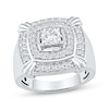 Thumbnail Image 1 of Men's Square & Round-Cut Lab-Grown Diamond Ring 2 ct tw 10K White Gold