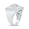 Thumbnail Image 2 of Men's Square & Round-Cut Lab-Grown Diamond Ring 2 ct tw 10K White Gold