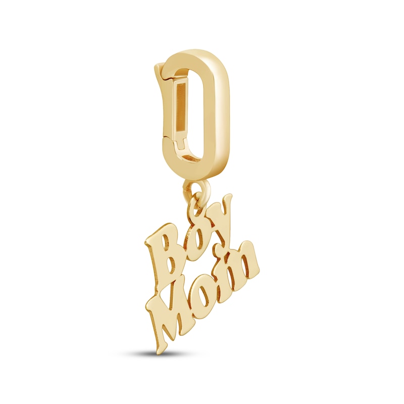 Main Image 2 of Charmed Memories &quot;Boy Mom&quot; Charm 10K Yellow Gold