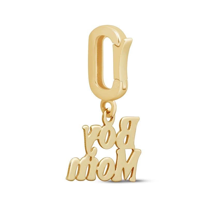 Main Image 3 of Charmed Memories &quot;Boy Mom&quot; Charm 10K Yellow Gold