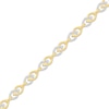 Thumbnail Image 2 of Diamond Flame Link Bracelet 1/6 ct tw 10K Yellow Gold 7&quot;