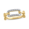 Thumbnail Image 1 of STUDIO BY KAY Diamond Link Ring 1/5 ct tw 24K Yellow Gold Vermeil Sterling Silver