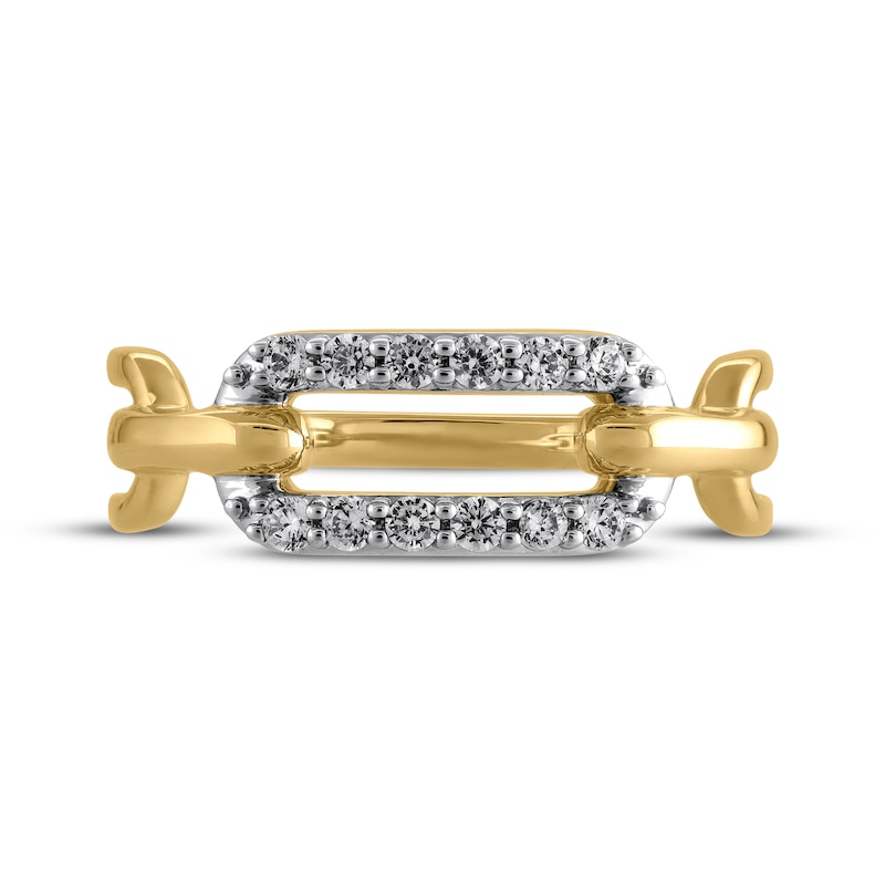 Main Image 3 of STUDIO BY KAY Diamond Link Ring 1/5 ct tw 24K Yellow Gold Vermeil Sterling Silver