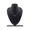 Thumbnail Image 5 of Diamond Butterfly Necklace 1/6 ct tw 10K White Gold 18"