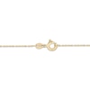 Thumbnail Image 4 of Bead & Butterfly Station Necklace Solid 10K Yellow Gold 18"