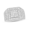 Thumbnail Image 1 of Men's Multi-Diamond Square Ring 1-7/8 ct tw 10K White Gold