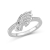 Thumbnail Image 1 of True Fans Philadelphia Eagles 1/15 ct tw Diamond Ring Sterling Silver