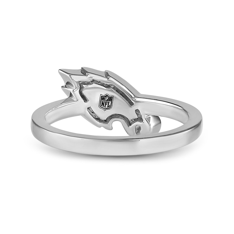 Main Image 3 of True Fans Philadelphia Eagles 1/15 ct tw Diamond Ring Sterling Silver
