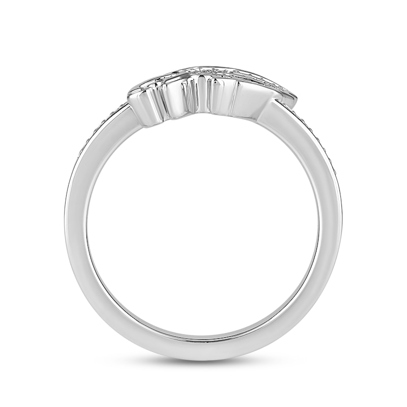 Main Image 4 of True Fans Philadelphia Eagles 1/15 ct tw Diamond Ring Sterling Silver