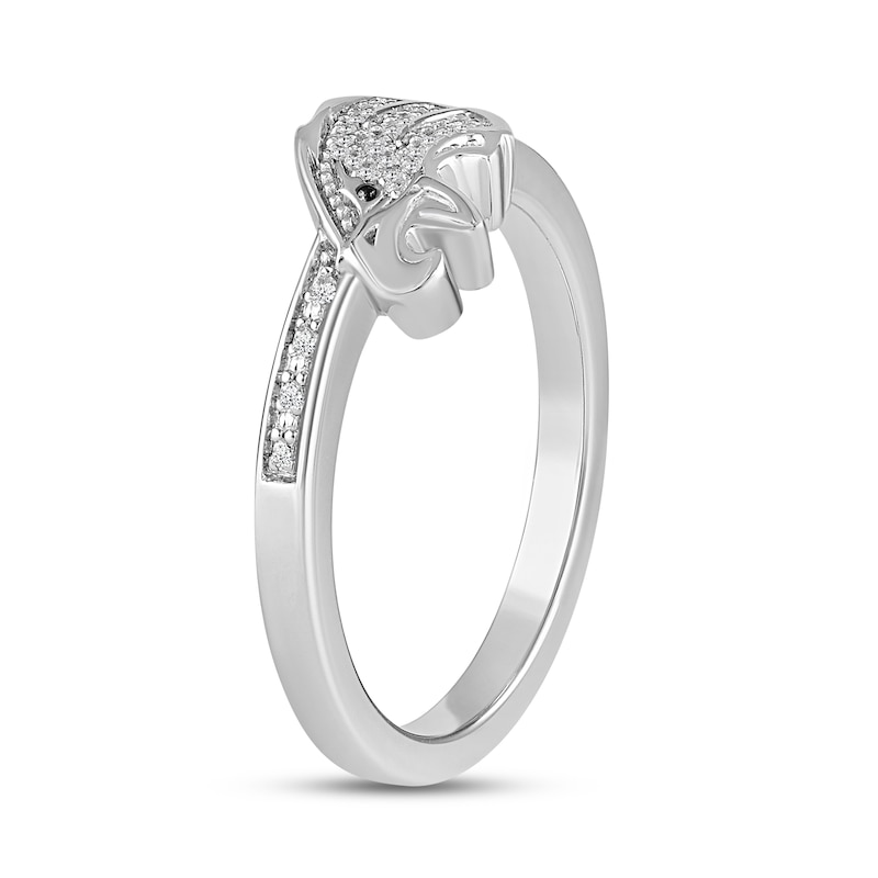 Main Image 5 of True Fans Philadelphia Eagles 1/15 ct tw Diamond Ring Sterling Silver