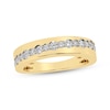 Thumbnail Image 1 of Now + Forever Diamond Diagonal Anniversary Ring 1/2 ct tw 10K Yellow Gold