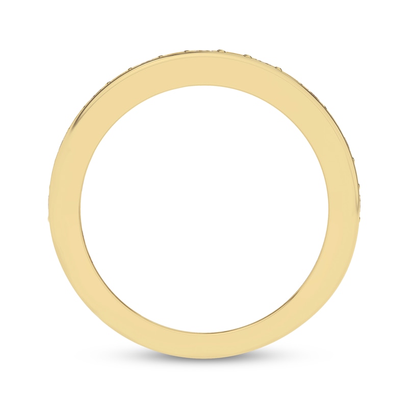 Main Image 3 of Now + Forever Diamond Diagonal Anniversary Ring 1/2 ct tw 10K Yellow Gold