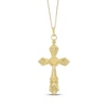 Thumbnail Image 1 of Vintage-Inspired Cross Necklace Hollow 14K Gold 18"
