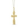 Thumbnail Image 2 of Vintage-Inspired Cross Necklace Hollow 14K Gold 18"