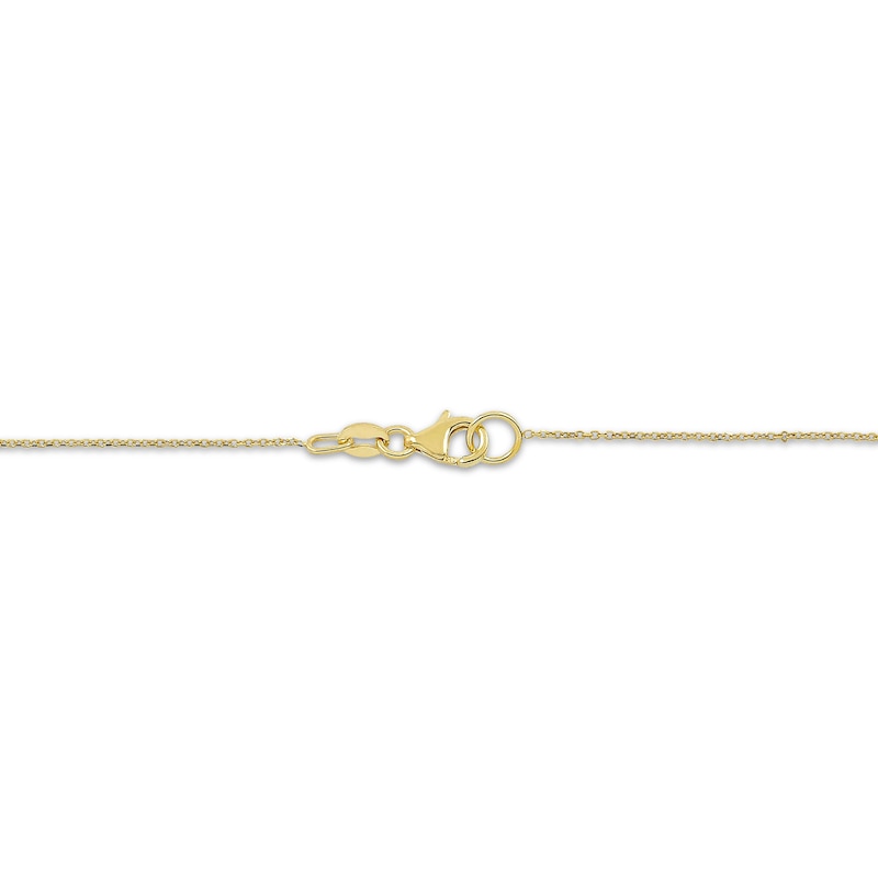 Main Image 4 of Vintage-Inspired Cross Necklace Hollow 14K Gold 18"