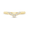 Thumbnail Image 3 of Now + Forever Diamond Chevron Rope-Twist Anniversary Ring 1/6 ct tw 10K Yellow Gold