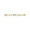Thumbnail Image 3 of Now + Forever Diamond Station Milgrain Anniversary Ring 1/20 ct tw 10K Two-Tone Gold