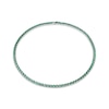 Thumbnail Image 1 of STUDIO BY KAY Marquise-Cut Lab-Created Emerald Tennis Necklace Sterling Silver 18"