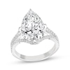 Thumbnail Image 1 of Now + Forever Lab-Grown Diamonds Pear-Shaped Engagement Ring 5-1/2 ct tw 14K White Gold