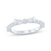 Thumbnail Image 1 of KAY Bow Collection Baguette & Round-Cut Lab-Grown Diamond Anniversary Ring 3/4 ct tw 14K White Gold