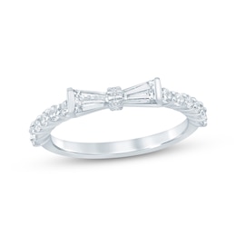 KAY Bow Collection Baguette & Round-Cut Lab-Grown Diamond Anniversary Ring 3/4 ct tw 14K White Gold
