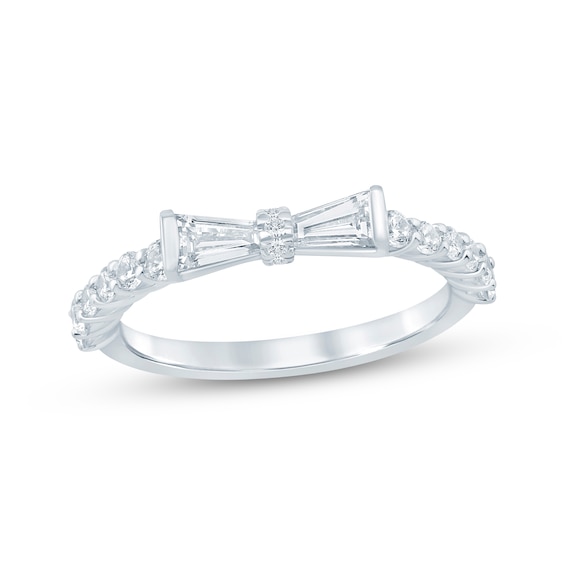 KAY Bow Collection Baguette & Round-Cut Lab-Grown Diamond Anniversary Ring 3/ ct tw 14K White Gold