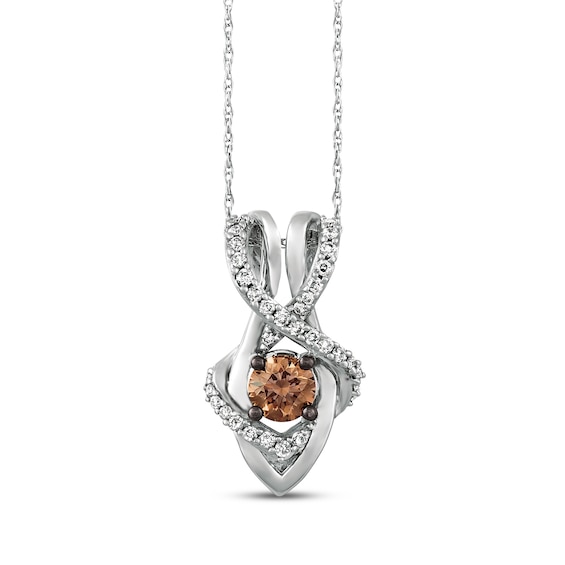 Le Vian Diamond Twist Necklace 5/8 ct tw 14K Vanilla Gold 18"