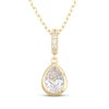 Thumbnail Image 2 of STUDIO BY KAY Pear-Shaped White Lab-Created Sapphire Gift Set 24K Yellow Gold Vermeil Sterling Silver