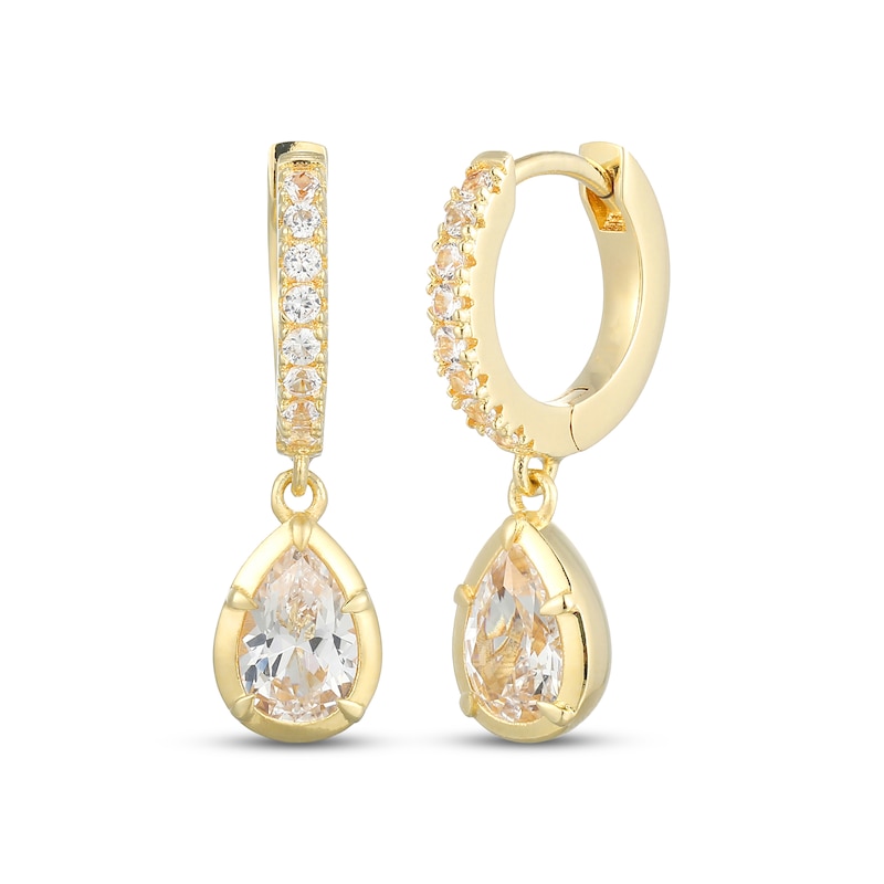 Main Image 4 of STUDIO BY KAY Pear-Shaped White Lab-Created Sapphire Gift Set 24K Yellow Gold Vermeil Sterling Silver
