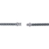 Thumbnail Image 3 of Men's Black Spinel Line Bracelet 5mm Black Ion-Plated Sterling Silver 8"