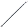 Thumbnail Image 4 of Men's Black Spinel Line Bracelet 5mm Black Ion-Plated Sterling Silver 8"