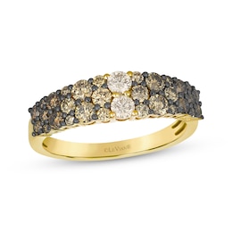 Le Vian Desert Diamonds Chocolate Ombré Ring 1 ct tw 14K Honey Gold