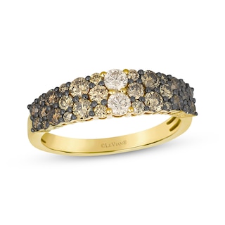 Le Vian Desert Diamonds Chocolate Ombré Ring 1 ct tw 14K Honey Gold