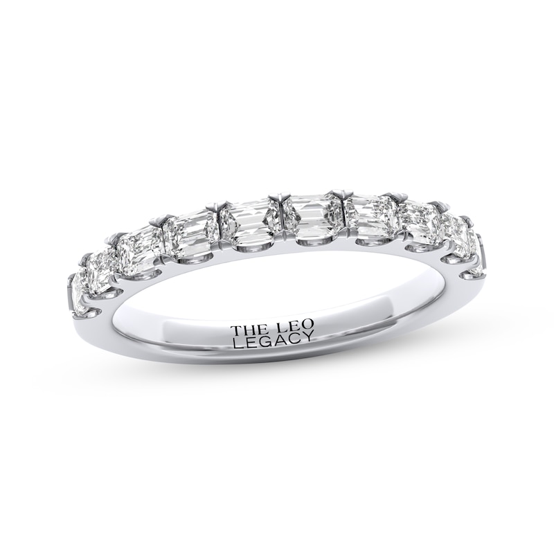 Main Image 1 of THE LEO Legacy Lab-Grown Diamond Emerald-Cut Anniversary Ring 1 ct tw 14K White Gold