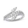 Thumbnail Image 1 of THE LEO Legacy Lab-Grown Diamond Marquise-Cut Bypass Fashion Ring 1-1/2 ct tw 14K White Gold