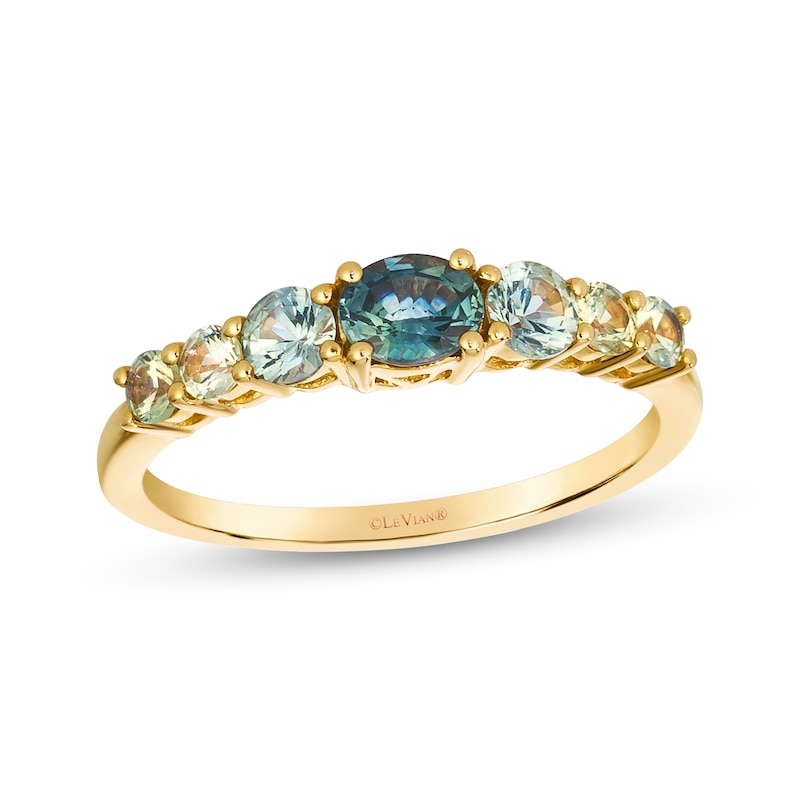 Main Image 1 of Le Vian Montana Sapphire Ombré Ring 14K Honey Gold