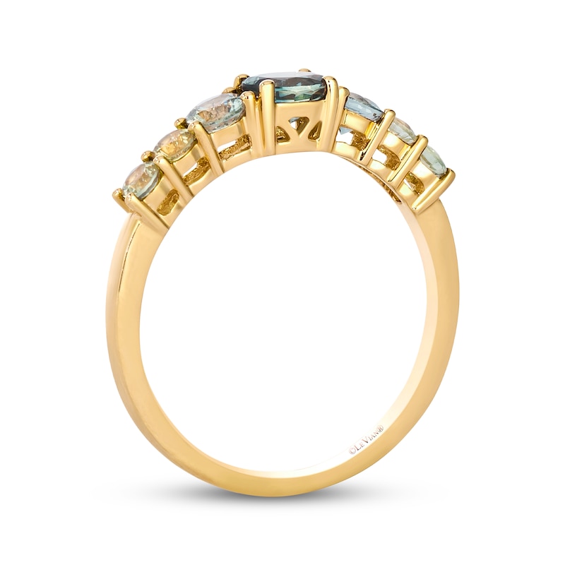 Main Image 3 of Le Vian Montana Sapphire Ombré Ring 14K Honey Gold