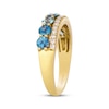 Thumbnail Image 2 of Le Vian Montana Sapphire Ombré Ring 1/5 ct tw Diamonds 14K Honey Gold