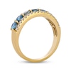 Thumbnail Image 3 of Le Vian Montana Sapphire Ombré Ring 1/5 ct tw Diamonds 14K Honey Gold