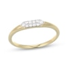 Thumbnail Image 1 of STUDIO BY KAY Lab-Grown Diamond Hexagon Ring 1/10 ct tw 24K Yellow Gold Vermeil Sterling Silver