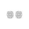 Thumbnail Image 2 of KAY Lab-Grown Diamonds Halo Stud Earrings 1/4 ct tw Sterling Silver